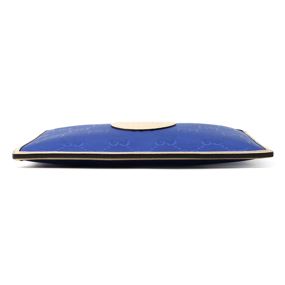 GUCCI Off the Grid Clutch Bag Blue/Ivory 625598 Nylon
