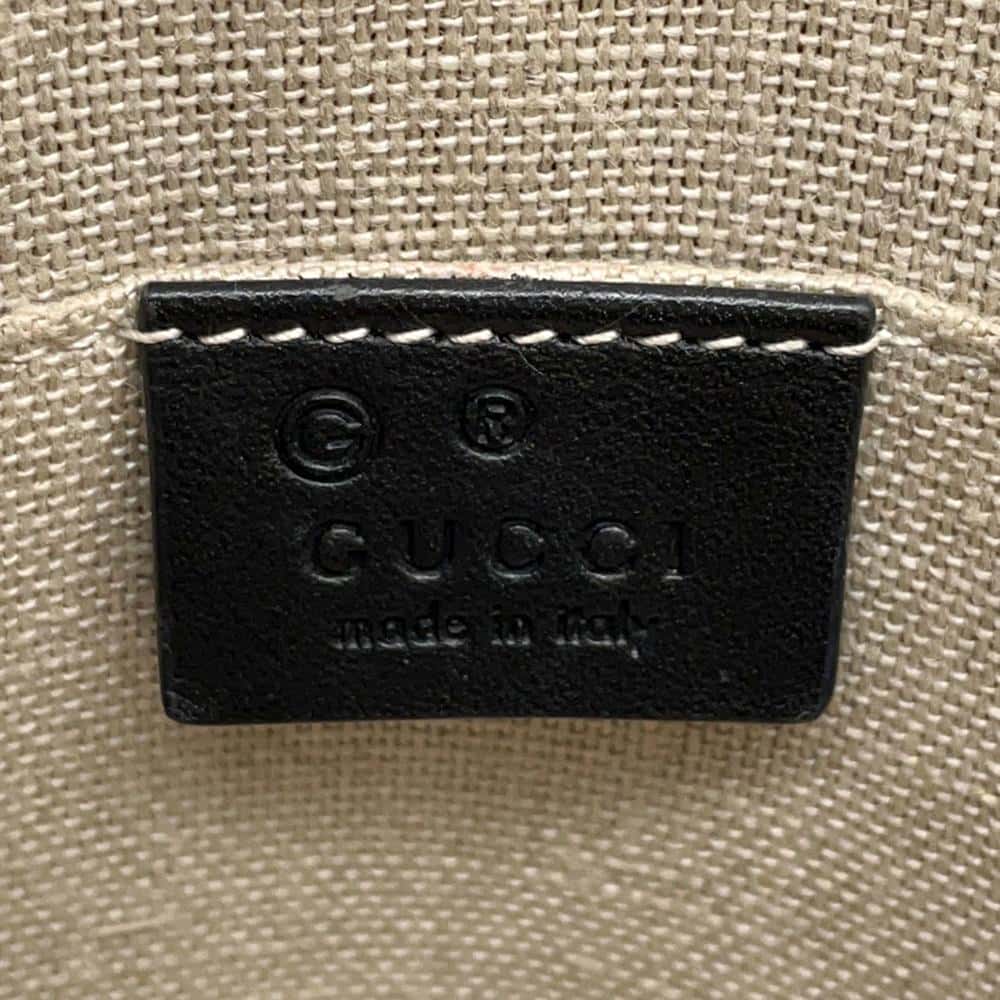 GUCCI Micro Gucci Shima Handbag Black 449654 Leather