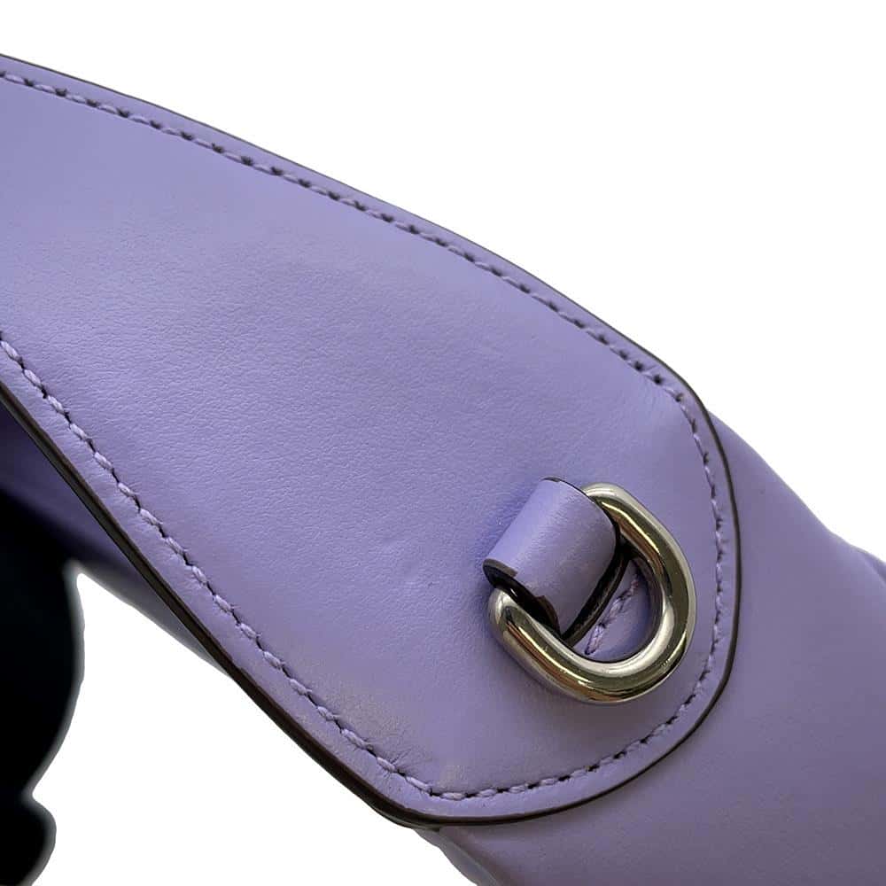 GUCCI GG Marmont Handbag Half Moon Purple 699514 Leather