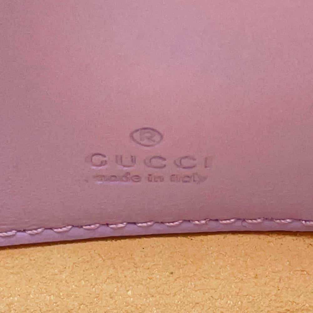 GUCCI GG Marmont Handbag Half Moon Purple 699514 Leather