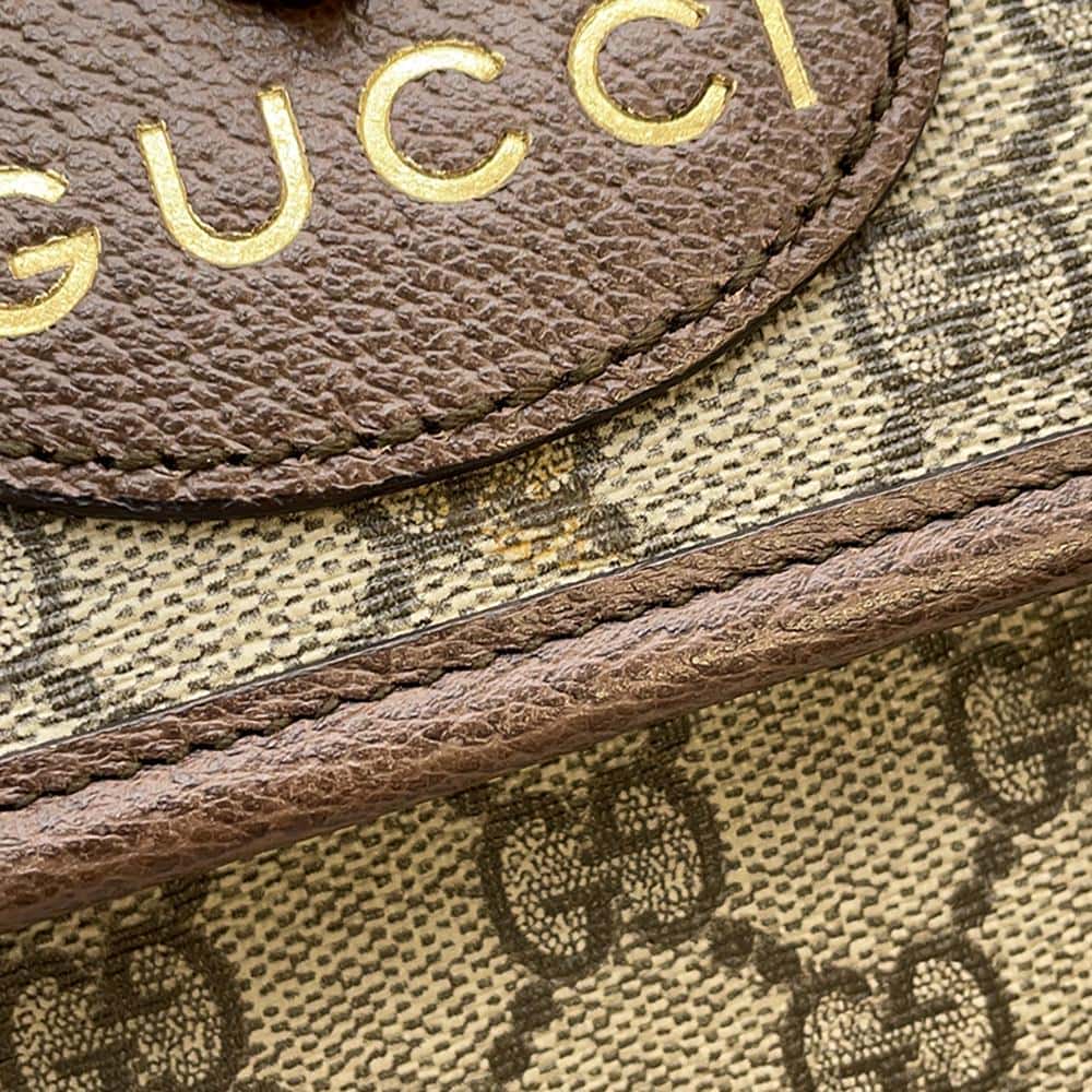 GUCCI Neo Vintage GG Supreme Belt Bag Beige 493930 PVC Leather