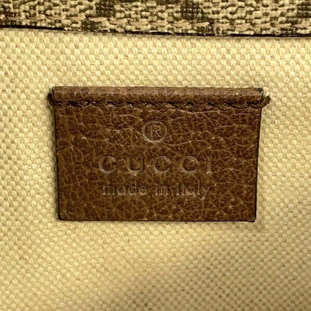 GUCCI Neo Vintage GG Supreme Belt Bag Beige 493930 PVC Leather