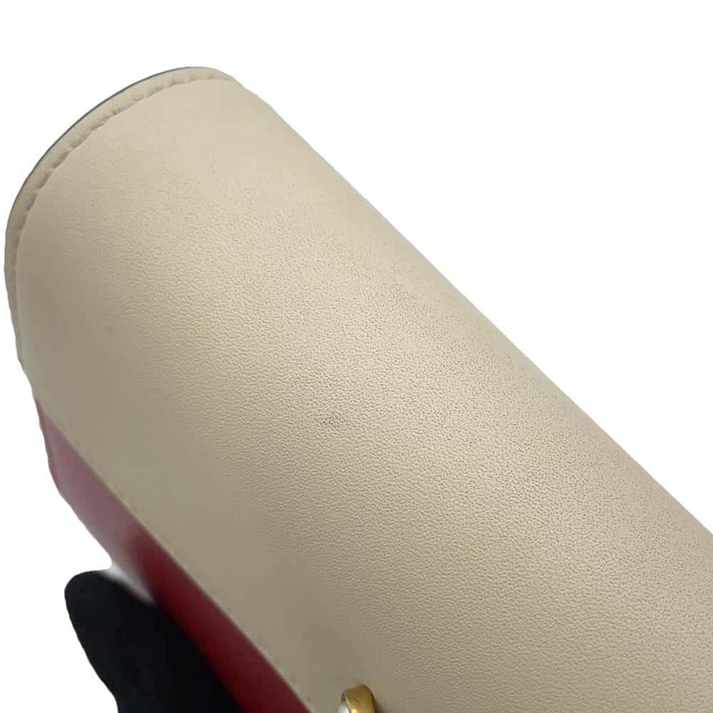 GUCCI Chain Wallet Queen Margaret Bee Red/White/Navy 476079 Leather