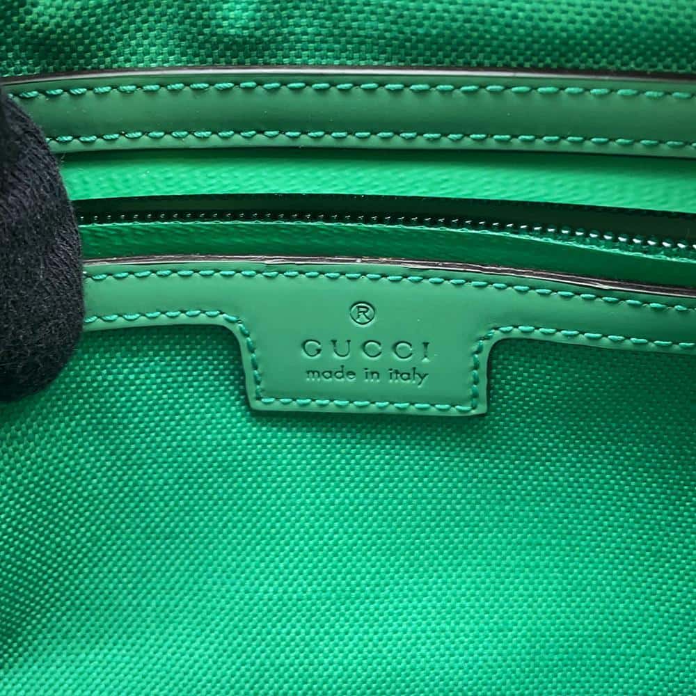 GUCCI GG rubber effect belt bag Green 771422 GG Rubber