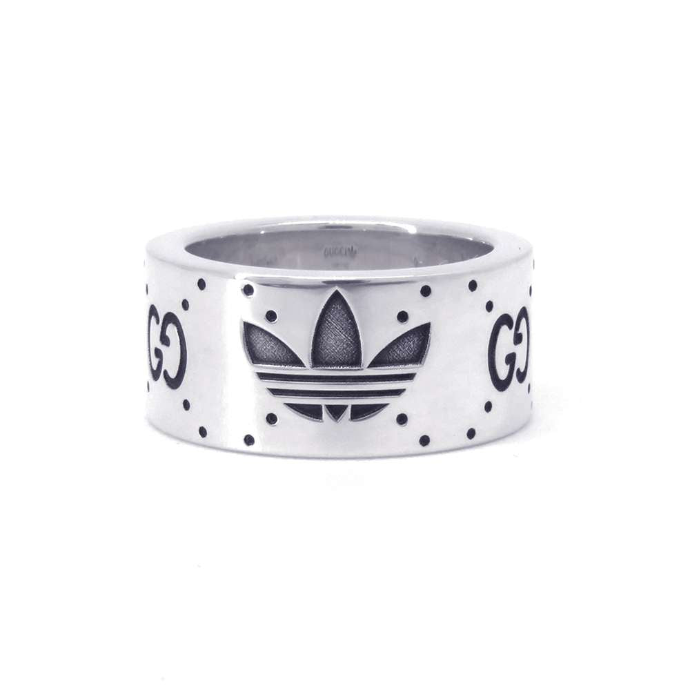 GUCCI Engraving Ring Adidas collaboration Size 9 702764 SV925