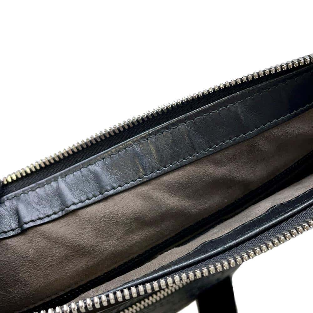 GUCCI Guccissima Messenger Bags Black 406410 Leather