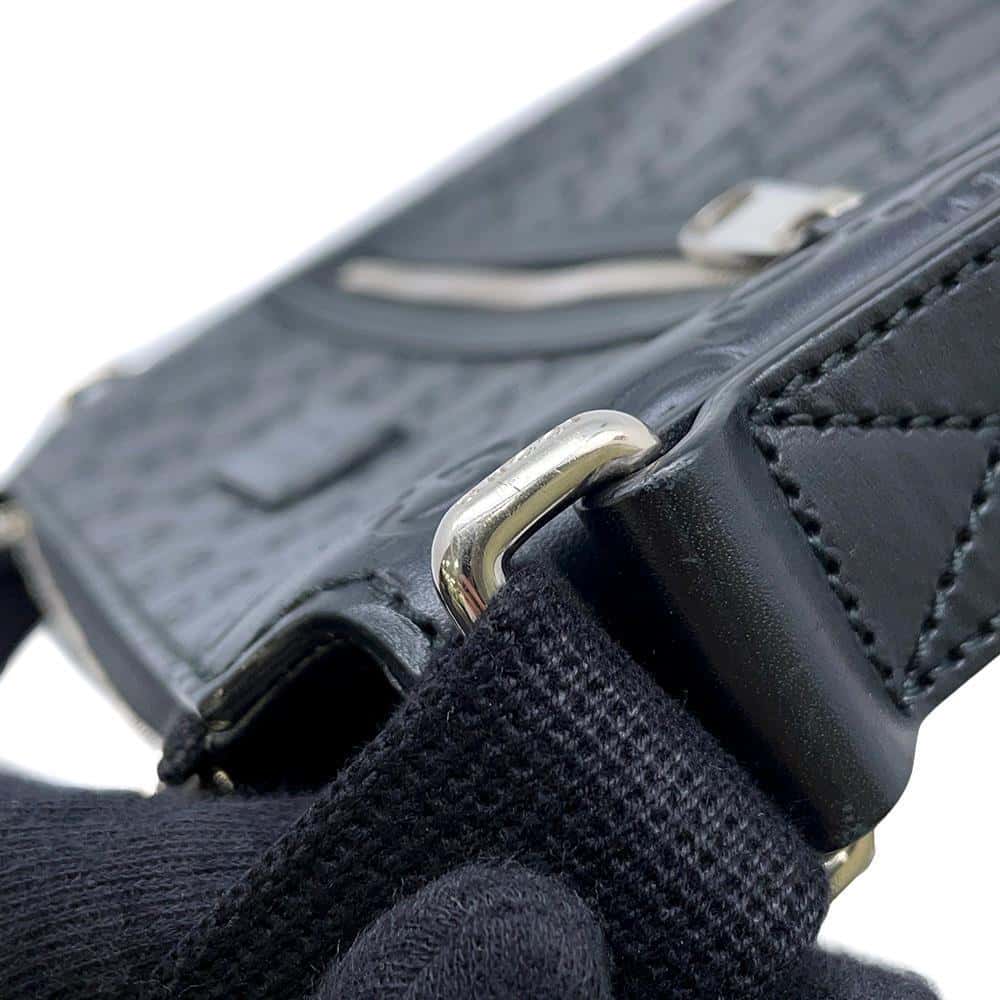 GUCCI Guccissima Messenger Bags Black 406410 Leather