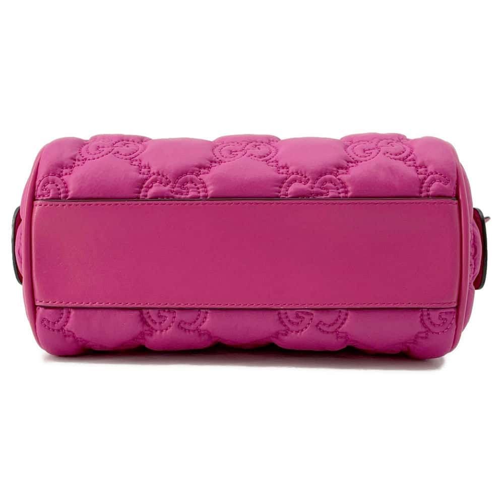 GUCCI GGMatelasse Mini Travel Bag Pink 702251 Nylon Leather