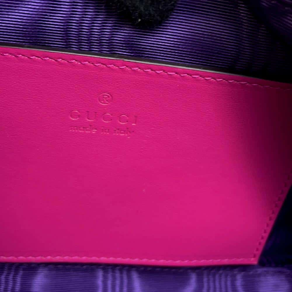 GUCCI GGMatelasse Mini Travel Bag Pink 702251 Nylon Leather