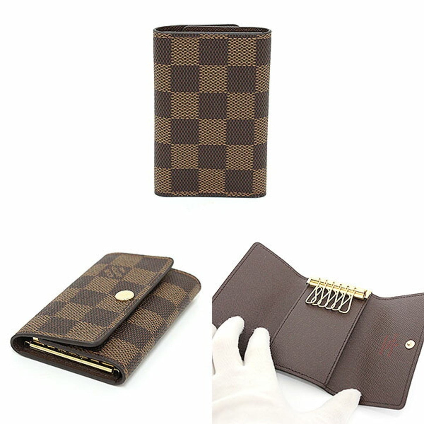 Louis Vuitton Damier Canvas Ebene Damier Canvas Keycase