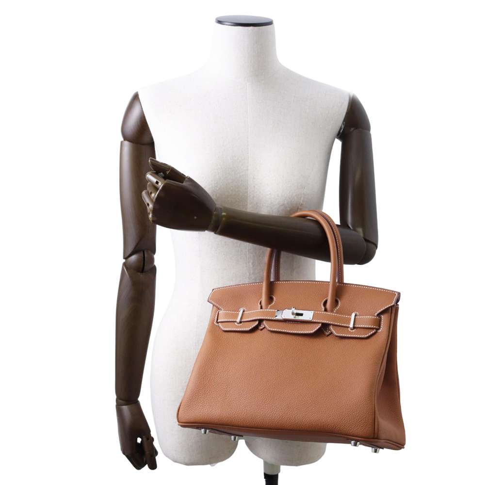 HERMES Birkin Gold Togo Leather Size 30