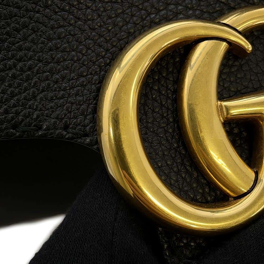 GUCCI GG Marmont 2WAYHandbag Black 421890 Leather