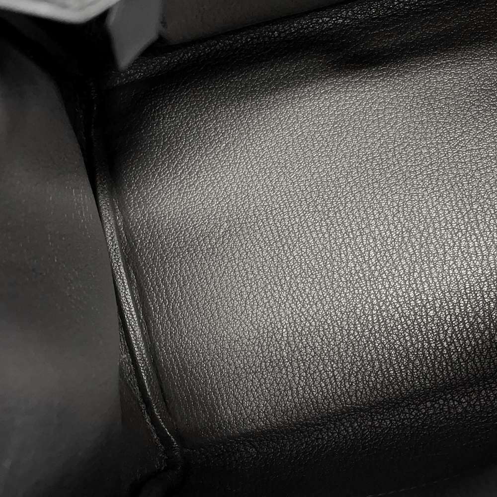 HERMES Birkin Gray/Ecru Toile H Box Calf Leather Size 30