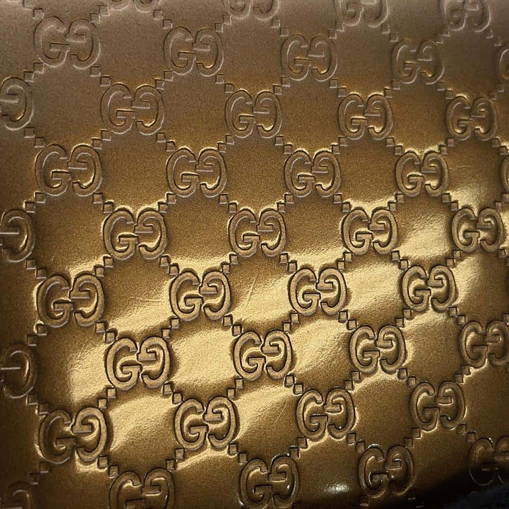 GUCCI MicroGuccissima Zip AroundNagazaiCloth Bronze 308005 Enamel