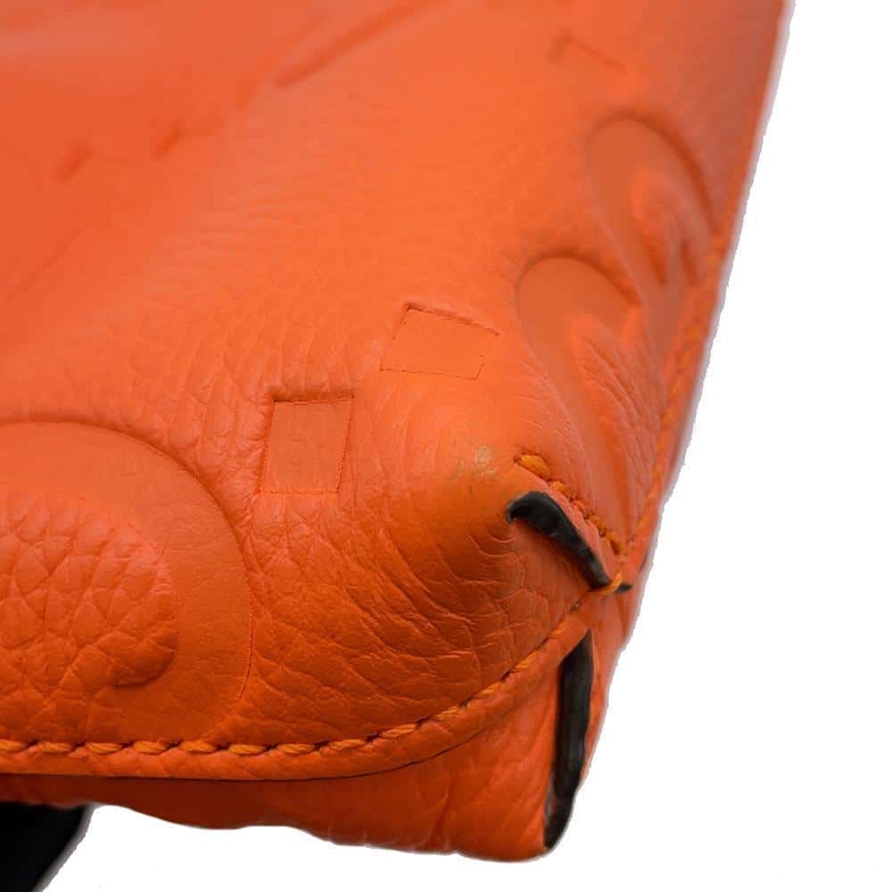 GUCCI jumbo GG messenger bag Orange 696009 Leather