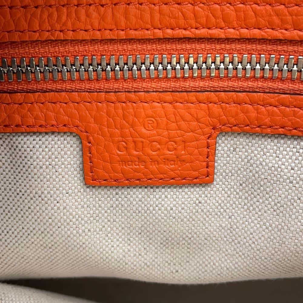 GUCCI jumbo GG messenger bag Orange 696009 Leather