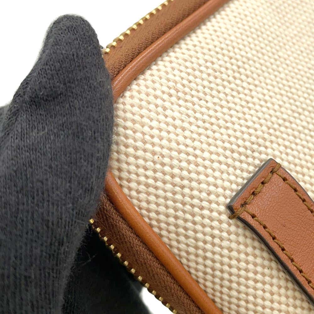 GUCCI Cherie Line Belt Bag Phone Case Beige/Brown 581519 Canvas Leather