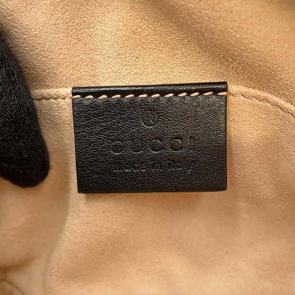 GUCCI GG Marmont belt bag Black 476434 Leather