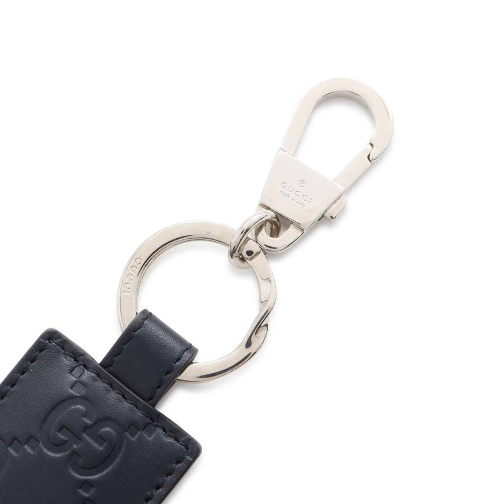 GUCCI key ring Black 478136 Leather