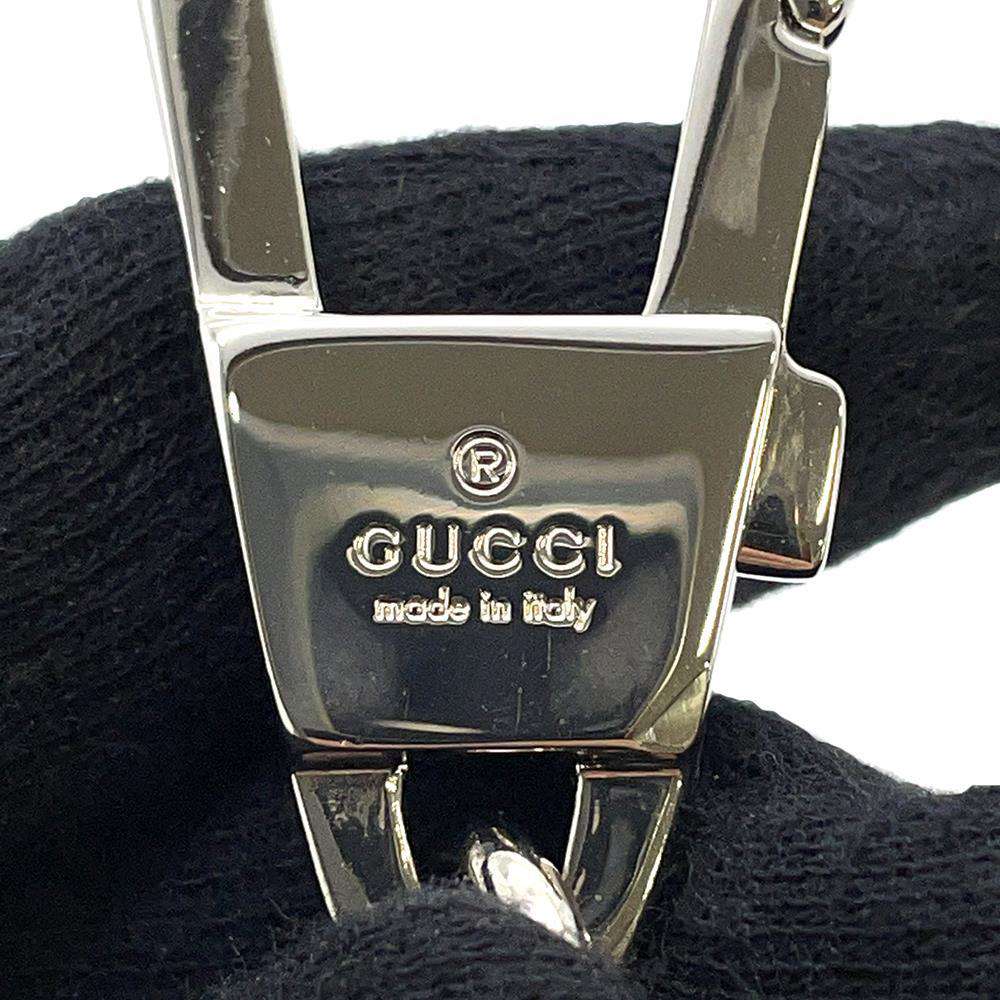 GUCCI key ring Black 478136 Leather