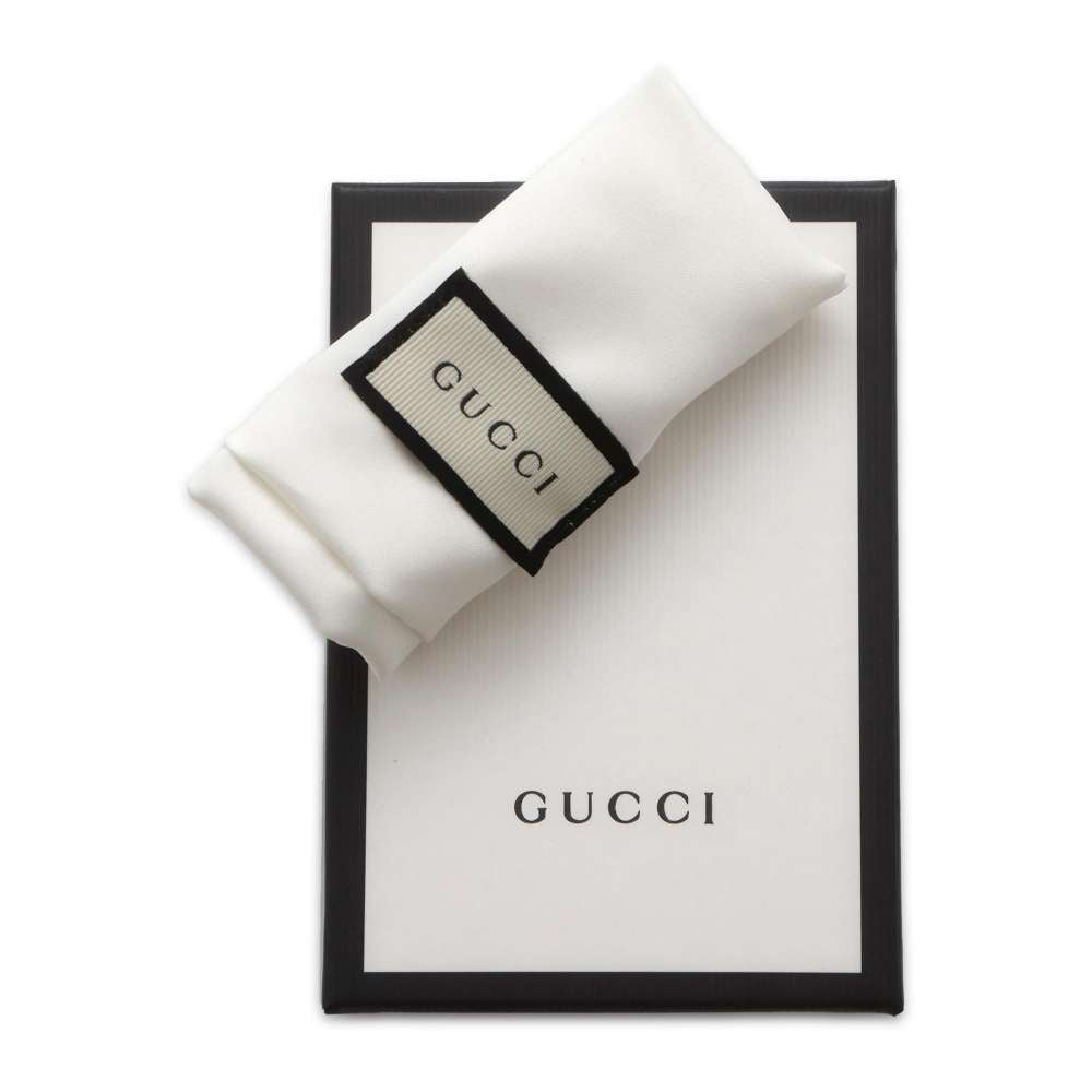 GUCCI key ring Black 478136 Leather