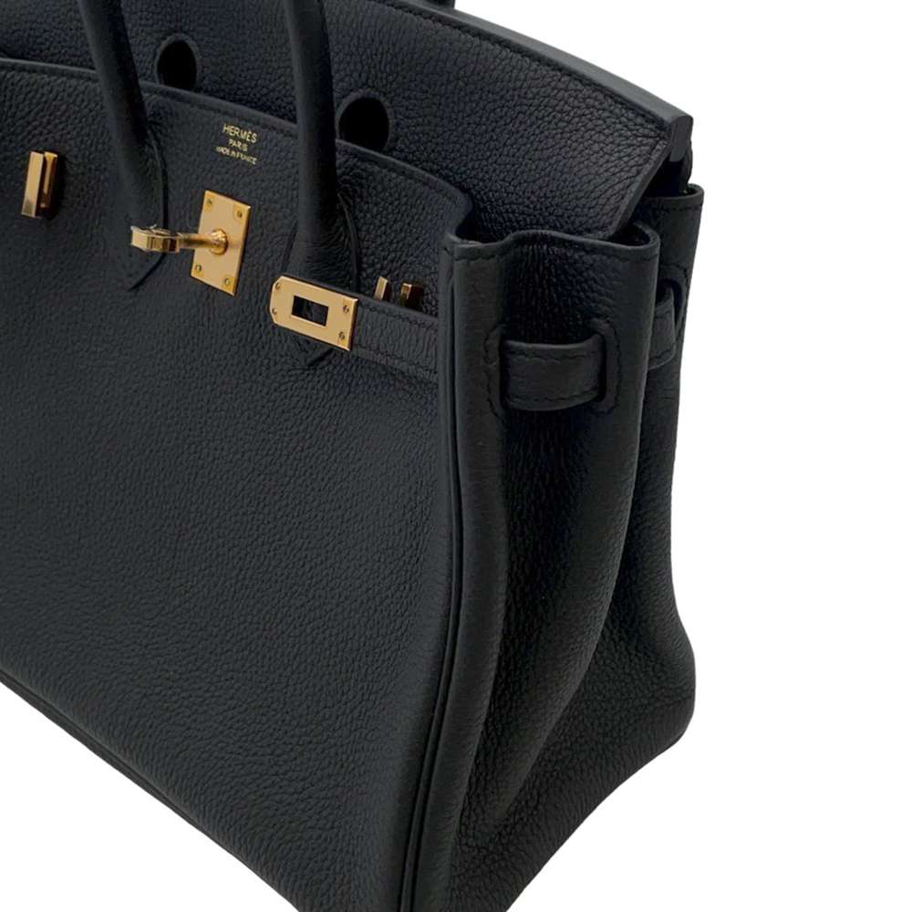 HERMES Birkin Black Togo Leather Size 25