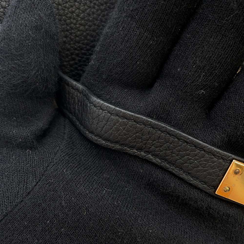 HERMES Birkin Black Togo Leather Size 25