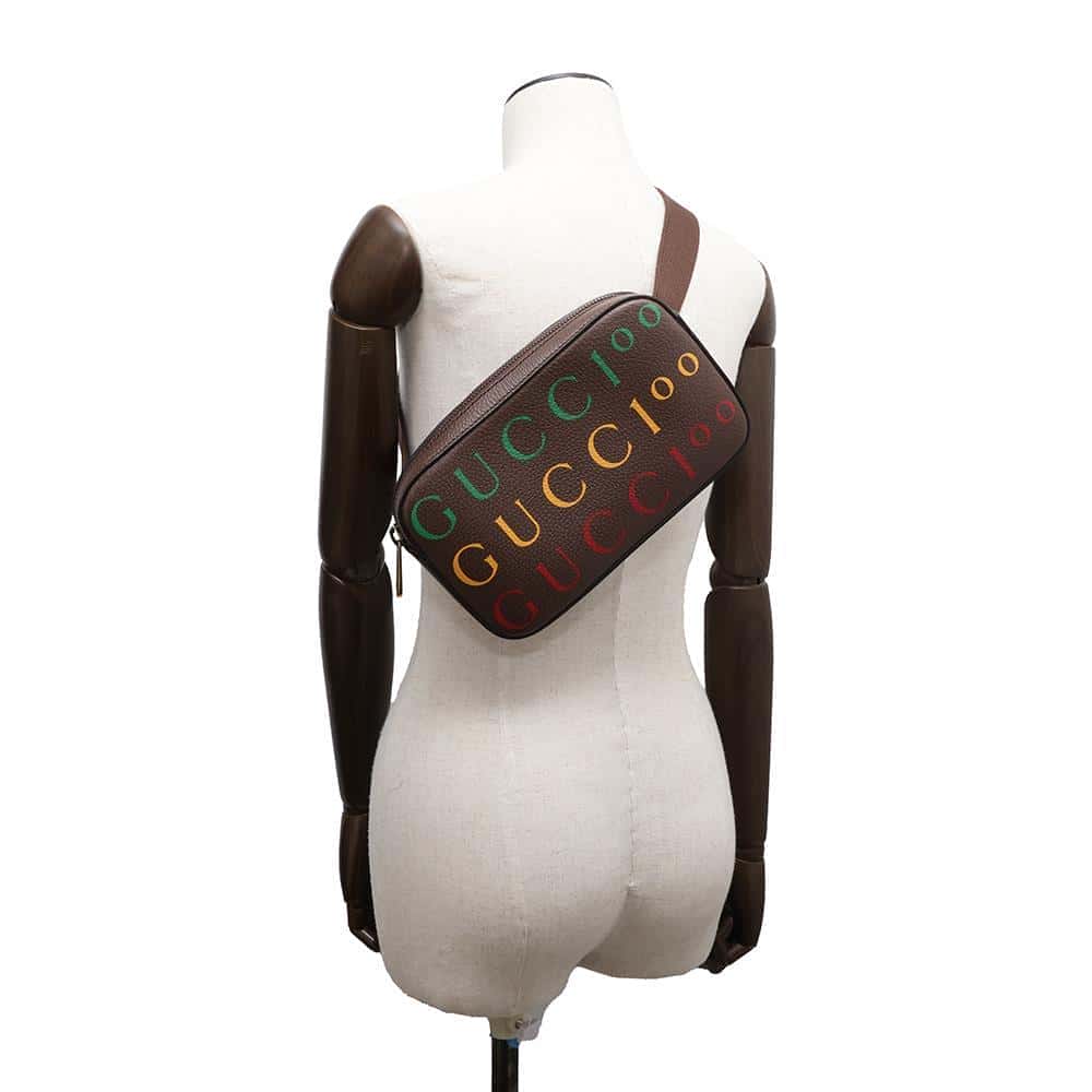 GUCCI Belt Bag 100th Anniversary Limited Edition Brown 602695 Leather
