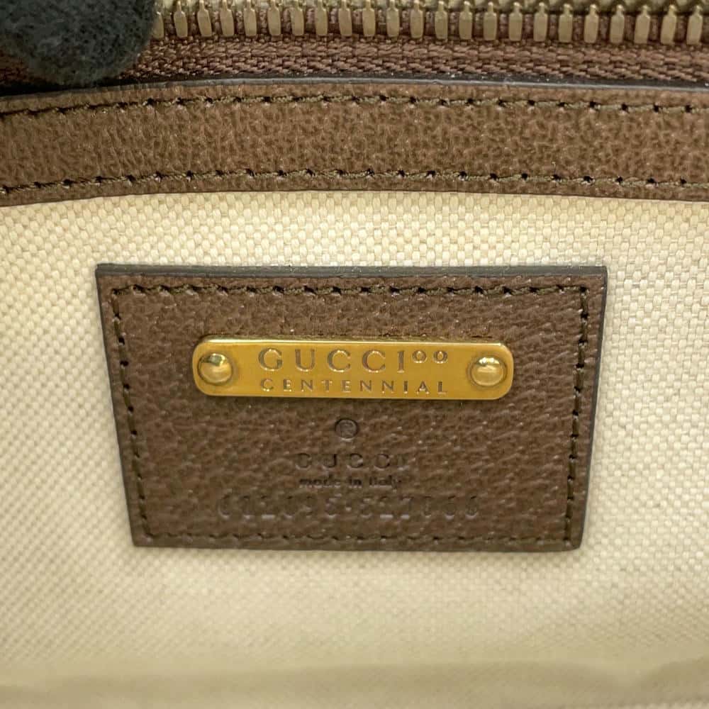 GUCCI Belt Bag 100th Anniversary Limited Edition Brown 602695 Leather