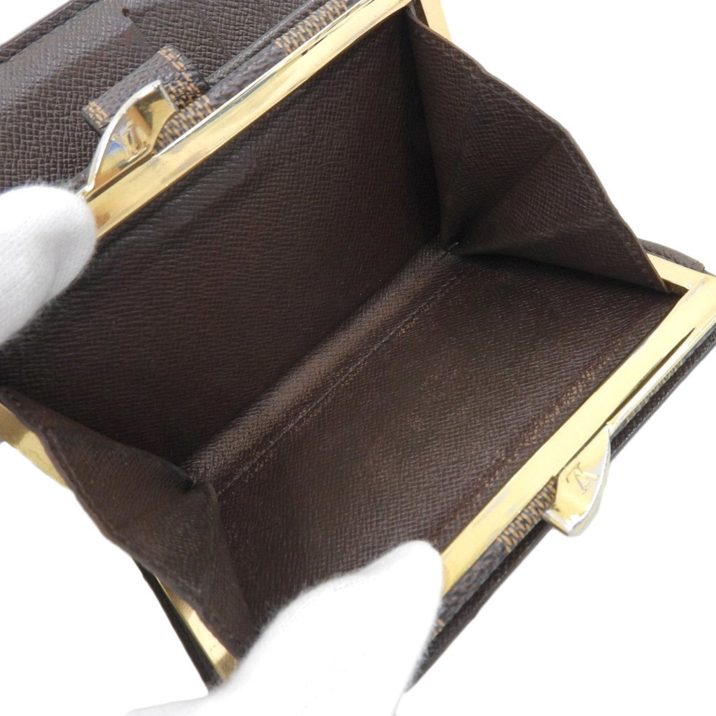 Louis Vuitton Damier Canvas Ebene Damier Canvas Wallet (Bi-Fold)