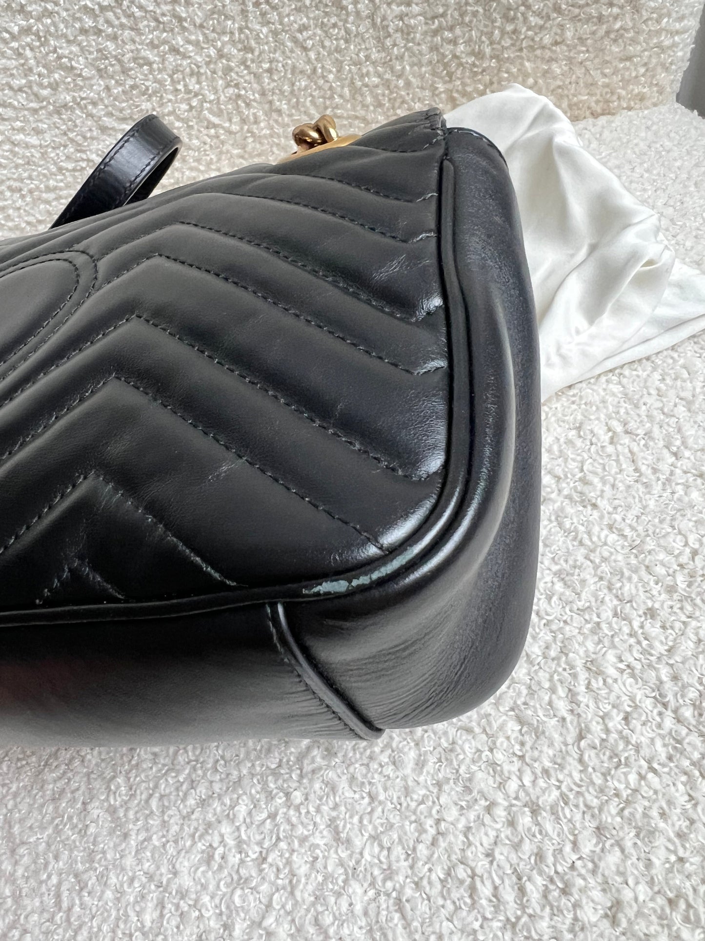 Gucci GG Black Marmont Small Shoulder Bag (RRP £2070)
