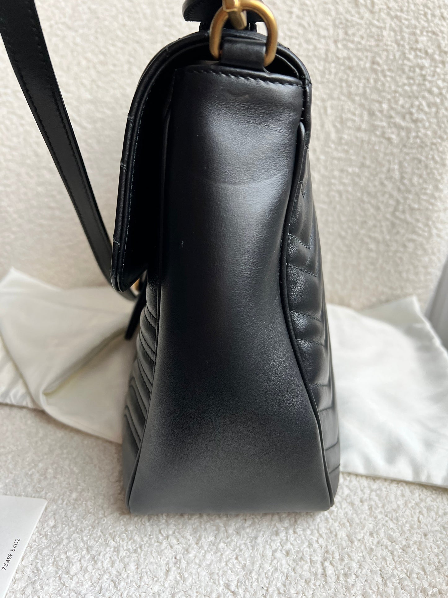 Gucci GG Black Marmont Medium Top Handle Bag (RRP £2290)