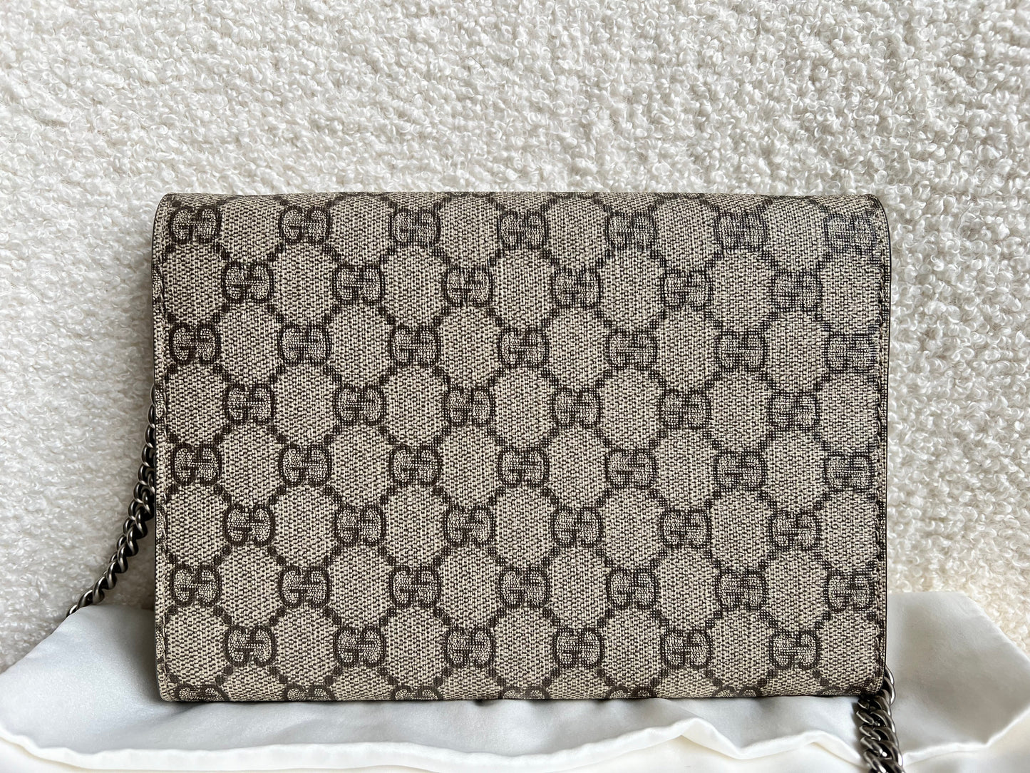 Gucci Dionysus GG Supreme Chain Wallet (RRP £1250)
