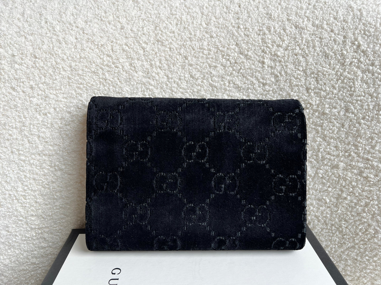 Gucci Black Velvet Dionysus Mini Chain Bag