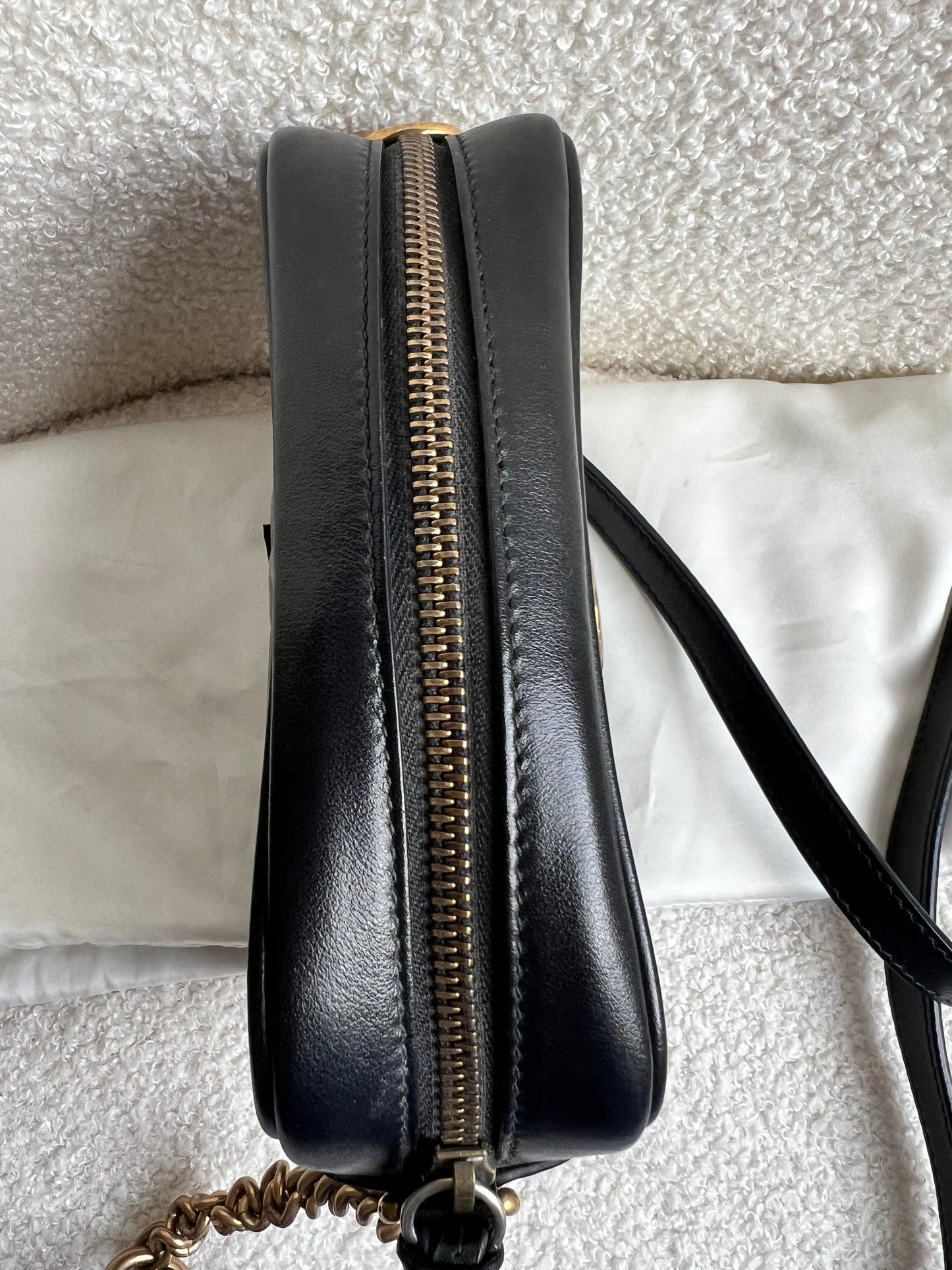 Gucci GG Black Marmont Mini Shoulder Bag (RRP £1,360)