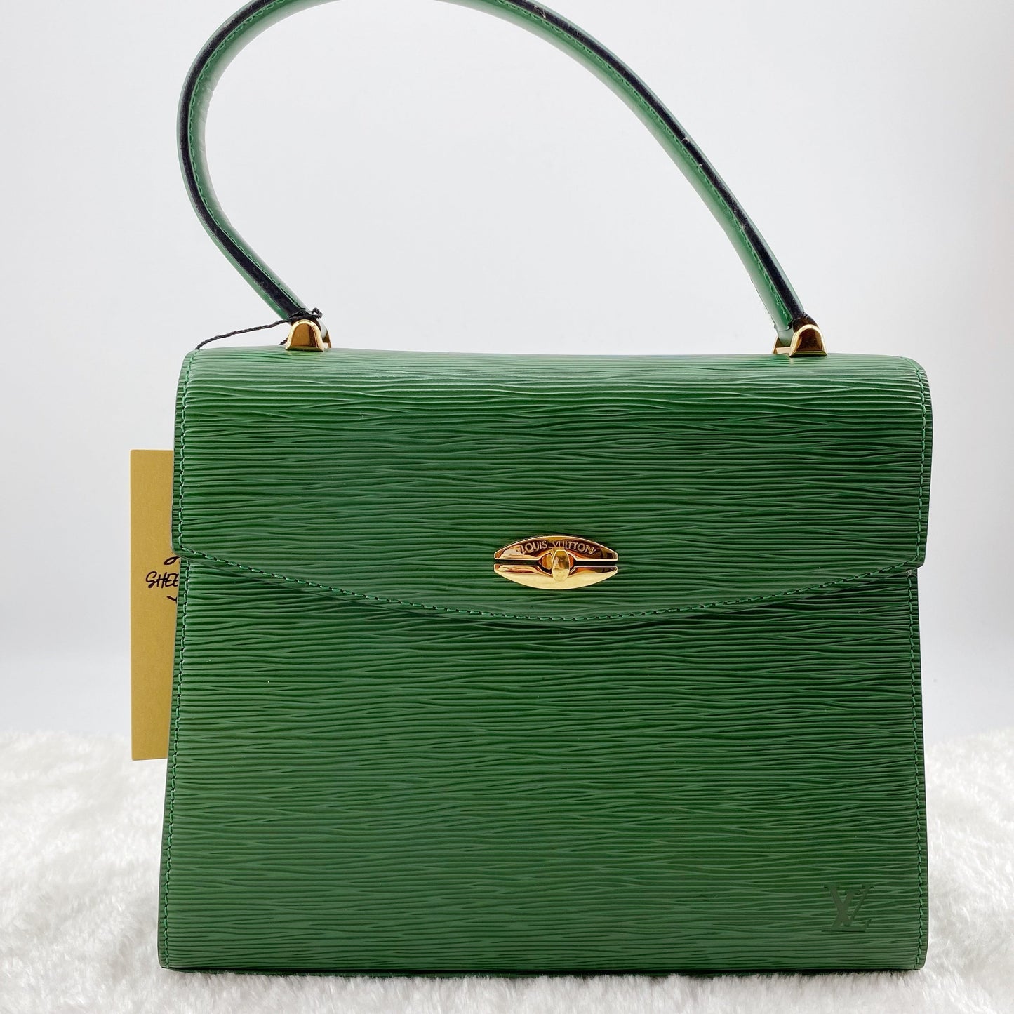 Louis Vuitton Green Leather Marlesherbes Bag