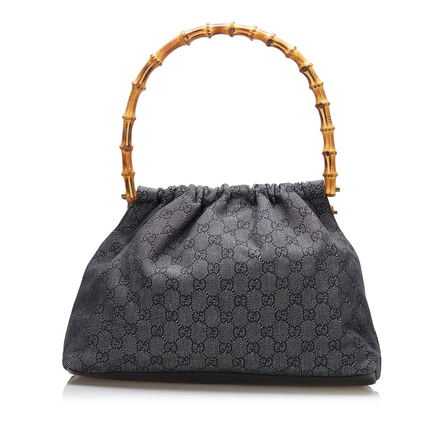 Gucci GG Canvas Bamboo Handbag