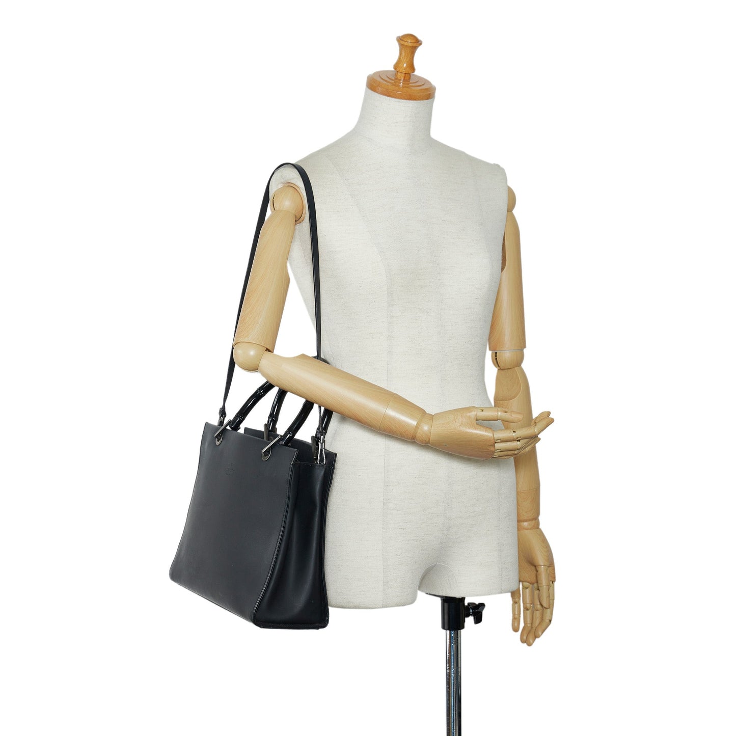 Gucci Bamboo Handbag Black