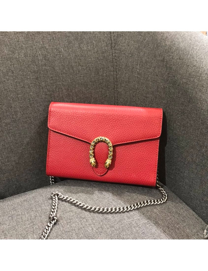 Gucci Dionysus Collection Chain Leather Mini Bag