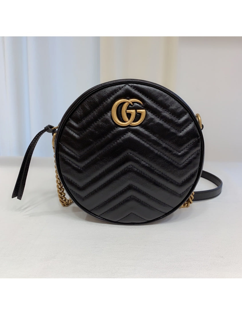 Gucci GG Marmont Series Round Mini Shoulder Bag