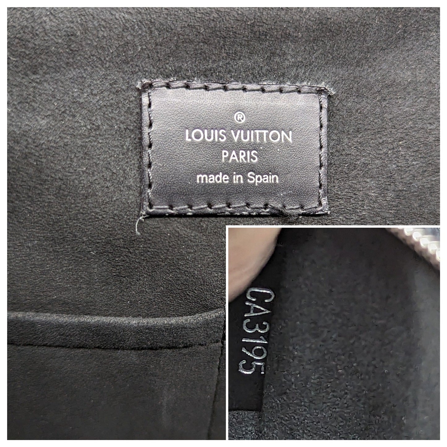 Louis Vuitton Black EPI Cluny BB Top Handle Bag