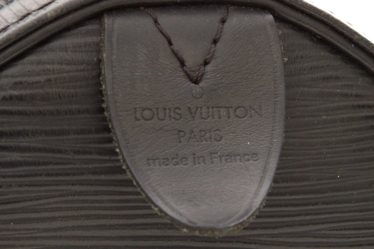 Louis Vuitton 2011 Black Epi Leather Speedy 35 HandBag