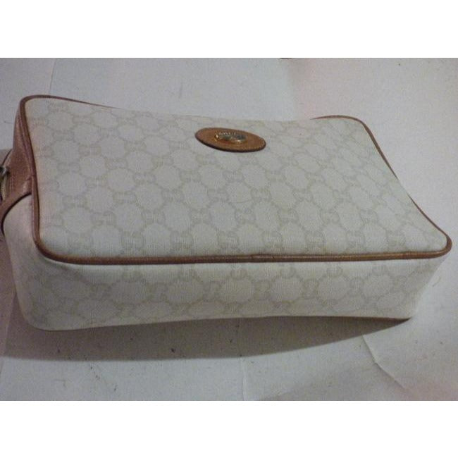Gucci Vintage Purses Tan Gg Canvas Clutch