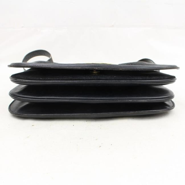 Gucci Vintage Midnight Blue Suede With Leather Trim Hobo Bag