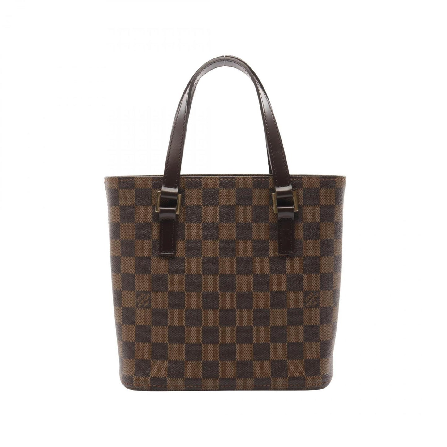 Louis Vuitton  Ebene Coated Canvas Leather Handbag