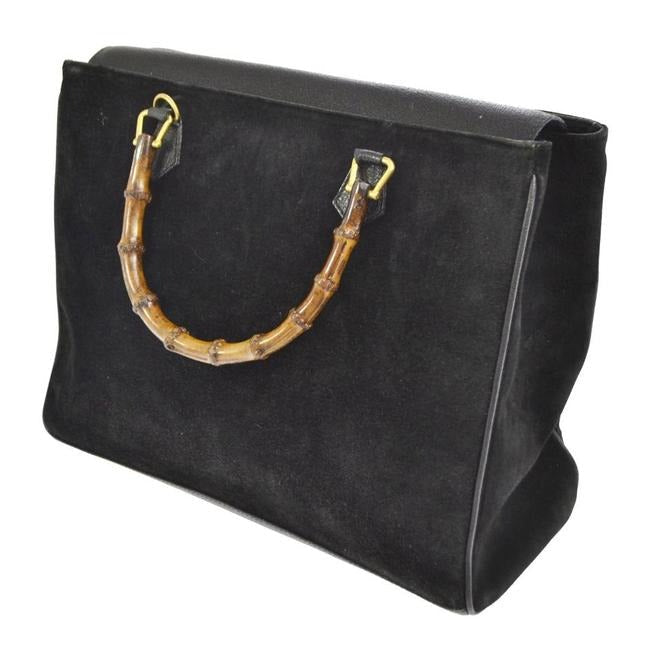 Gucci Xl Vintage Pursesdesigner Purses Black Leather Satchel