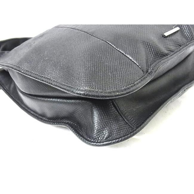 Gucci vintage Tom Ford black snakeskin leather drawstring top bucket bag