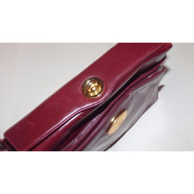 Gucci Vintage Ox Blood Burgundy Leather Satchel