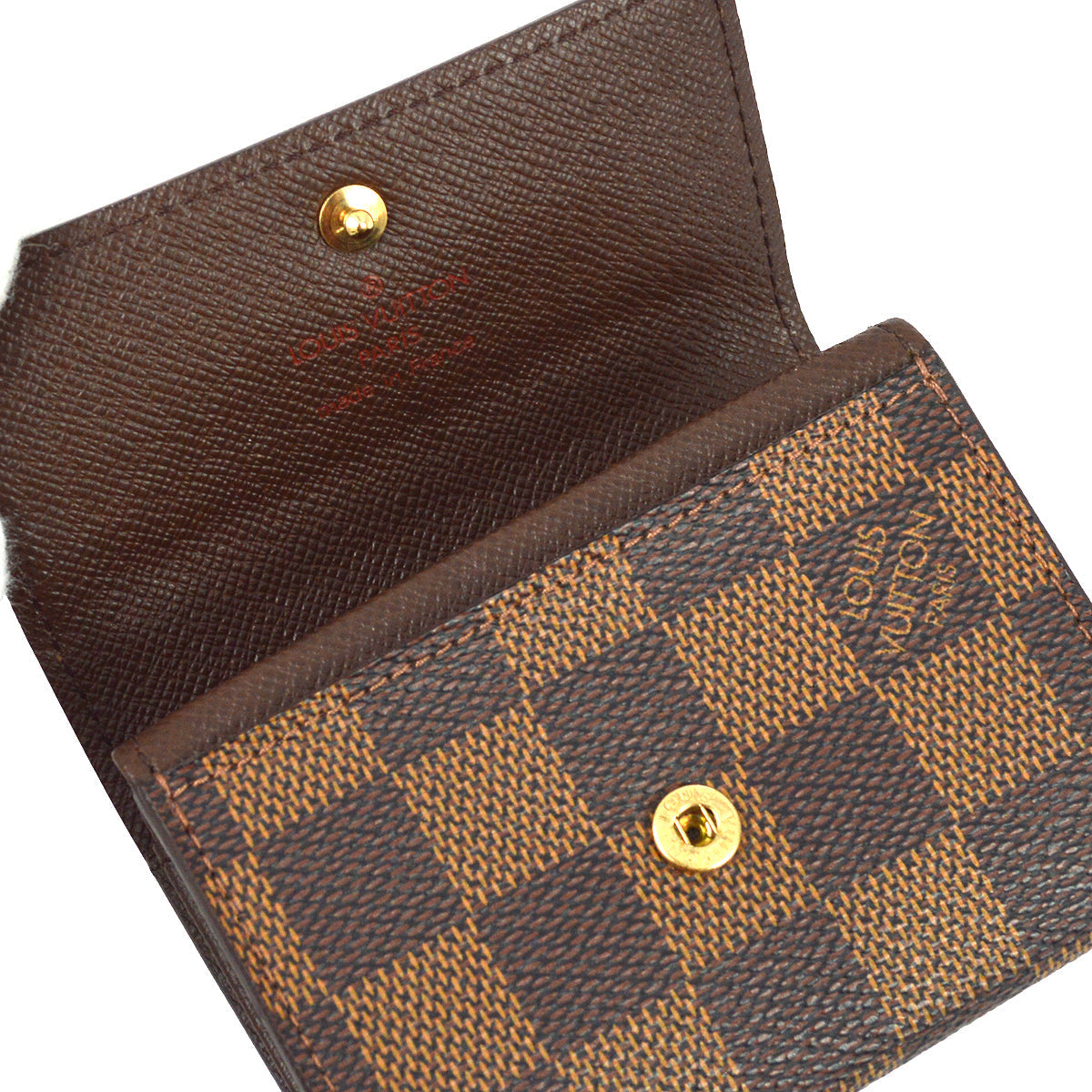 Louis Vuitton 2005 Damier Porte Monnaie Plat Coin Case Wallet N61930