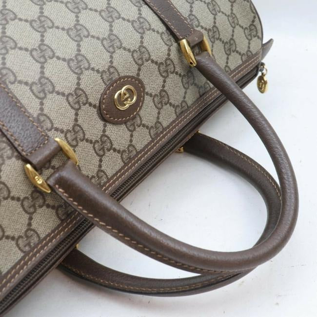 Gucci Boston Bag Ctd Cnvslthr Accessory Collection Brown Guccissima Print Leather And Coated Canvas